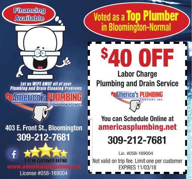 $40 off Labor charge plumbing and drain service